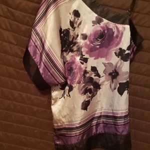 off shoulder floral top